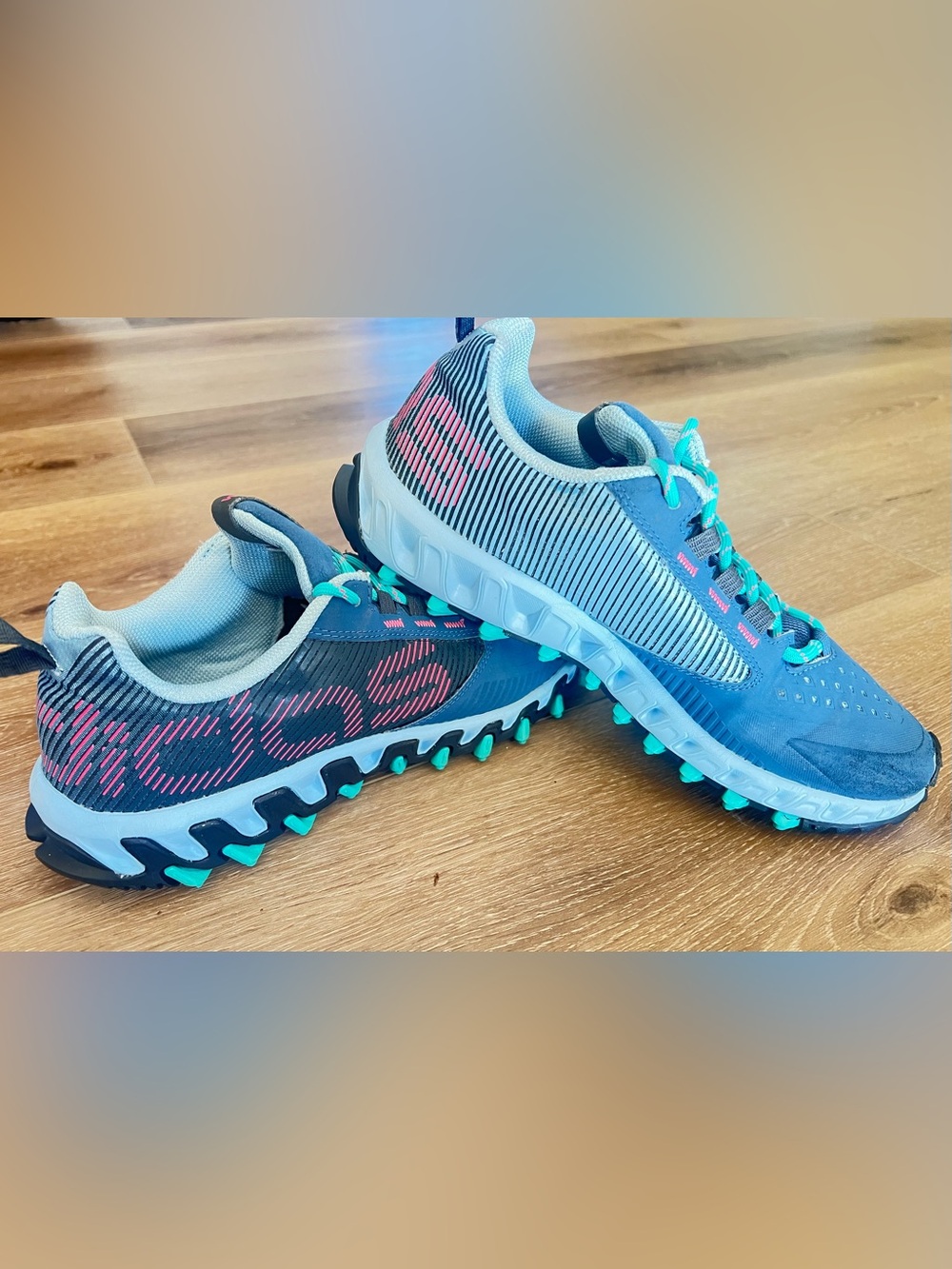 Adidas Vigor 5 TR Trail Running Shoes Women’s 7.5 Blue Gray Mint Hiking
